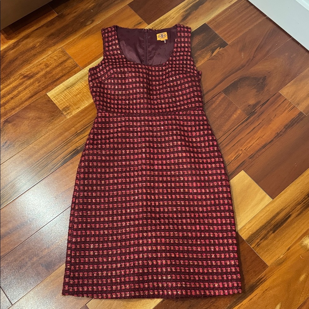 Tory Burch tweed shift dress